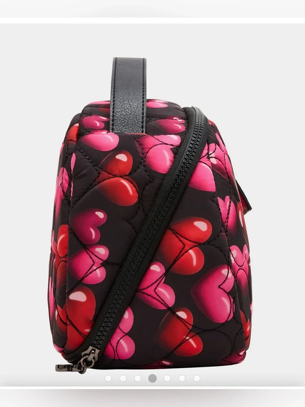 Betsey Johnson Loaf Cosmetic Case. Black/Multi. - Picture 6 of 17